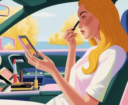 Maquillage en automobile